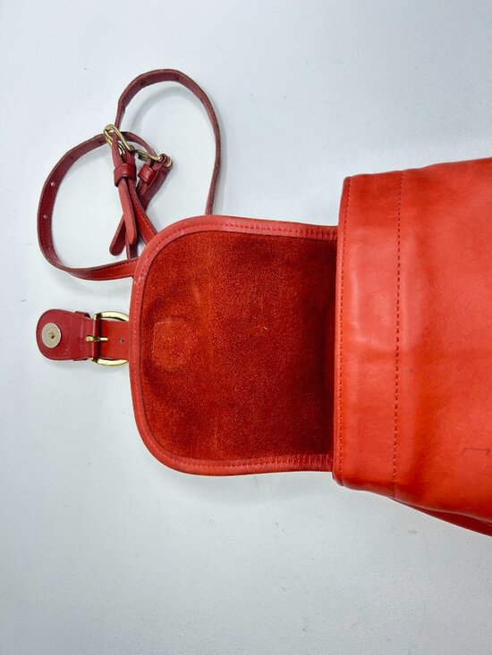 Vintage COACH Soho Backpack Daypack Orange Leather 4152 Made in USA main image 6